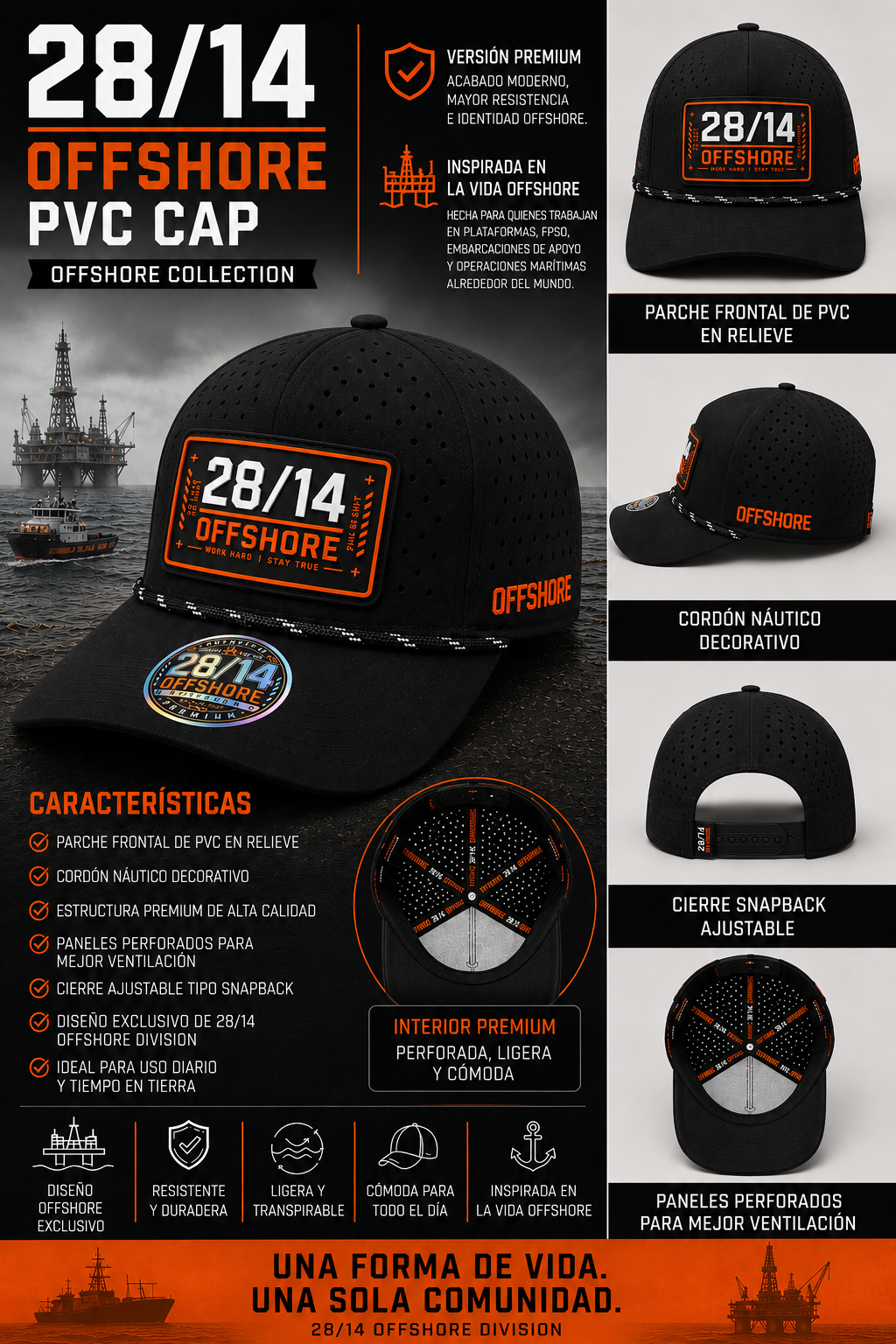 Offshore PVC Cap